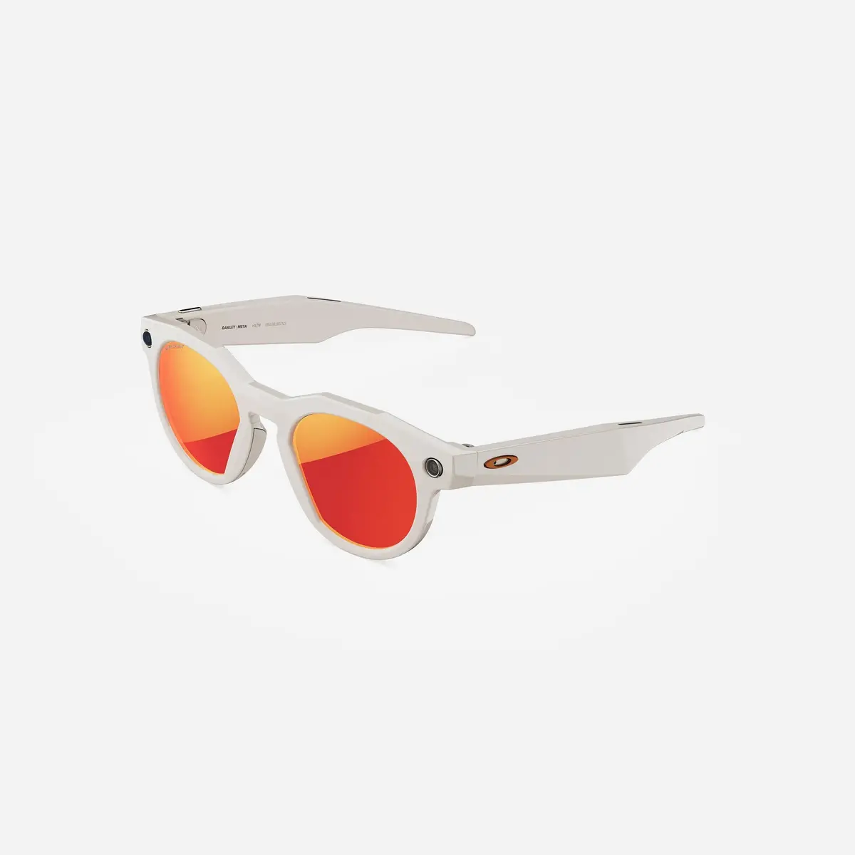 Oakley Meta Hstn Prizm Ruby Lens Warm Grey Frame Ai Glasses 1