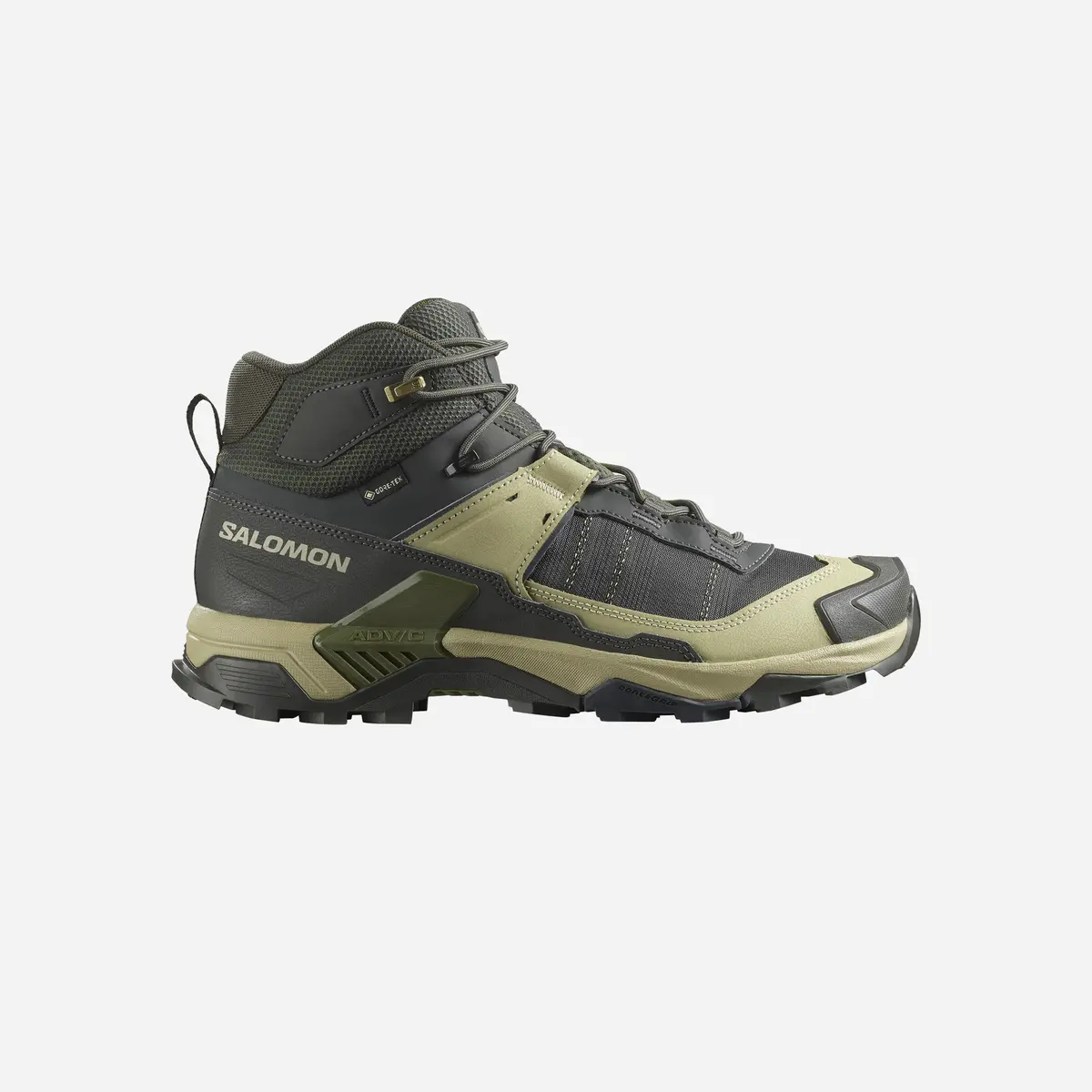Salomon X Ultra 5 Mid Gore-Tex Peat Gray Green 1