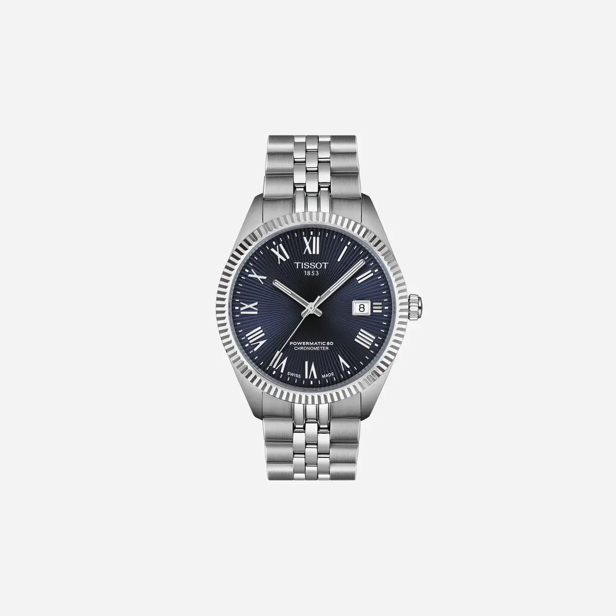 Tissot Ballade 39 Mm Blue Dial Silver Stainless Steel Strap Watch 1