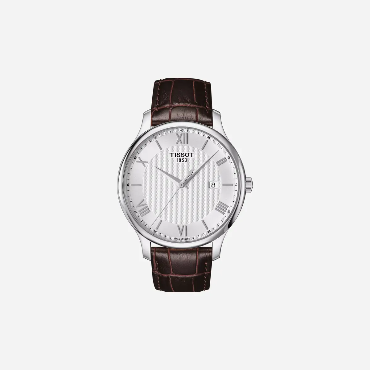 Tissot Tradition Dauphine Dial Brown Leather Strap Watch 1