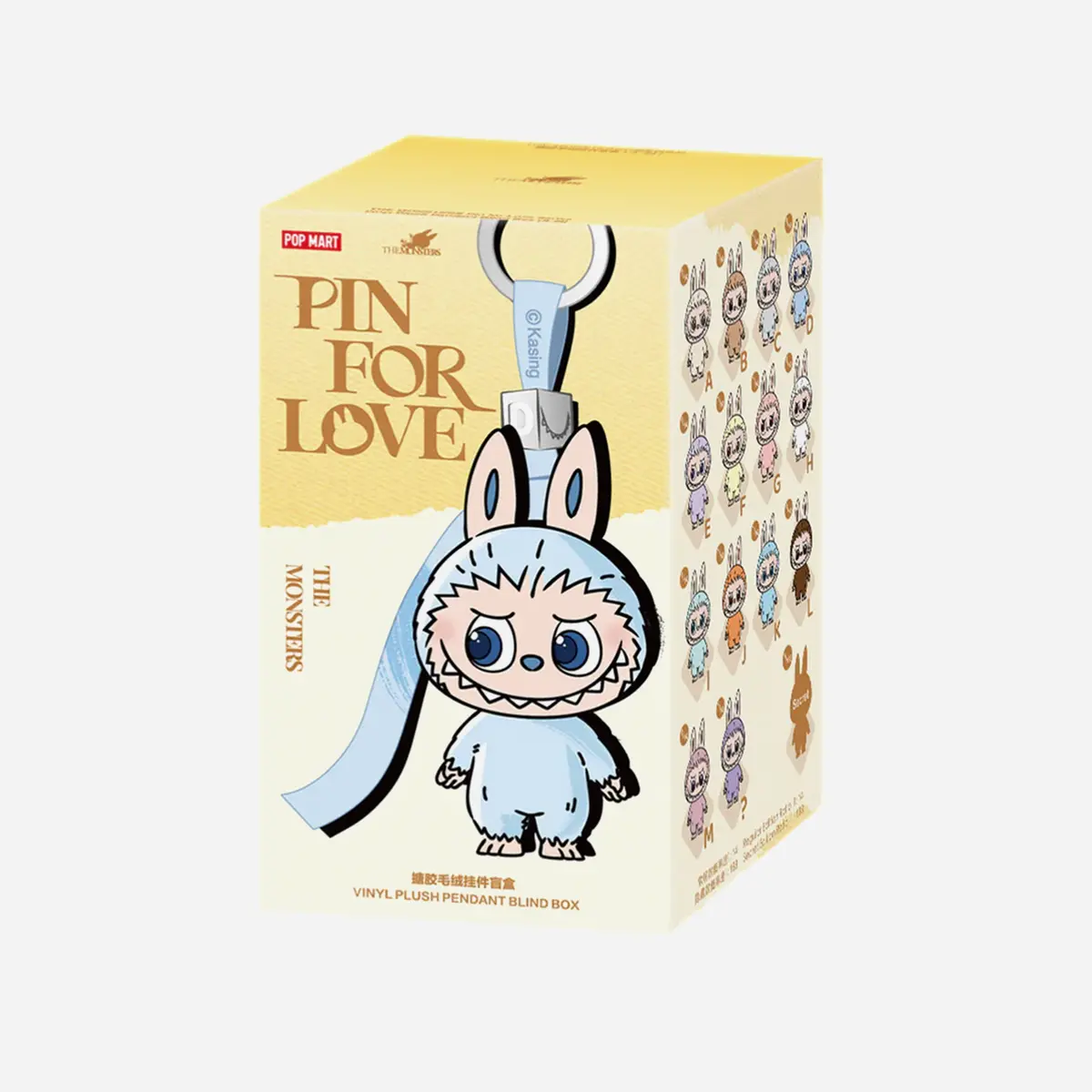 Pop Mart Labubu The Monsters Pin For Love Series Vinyl Plush Pendant (A-M) (Pack Of 1) 1