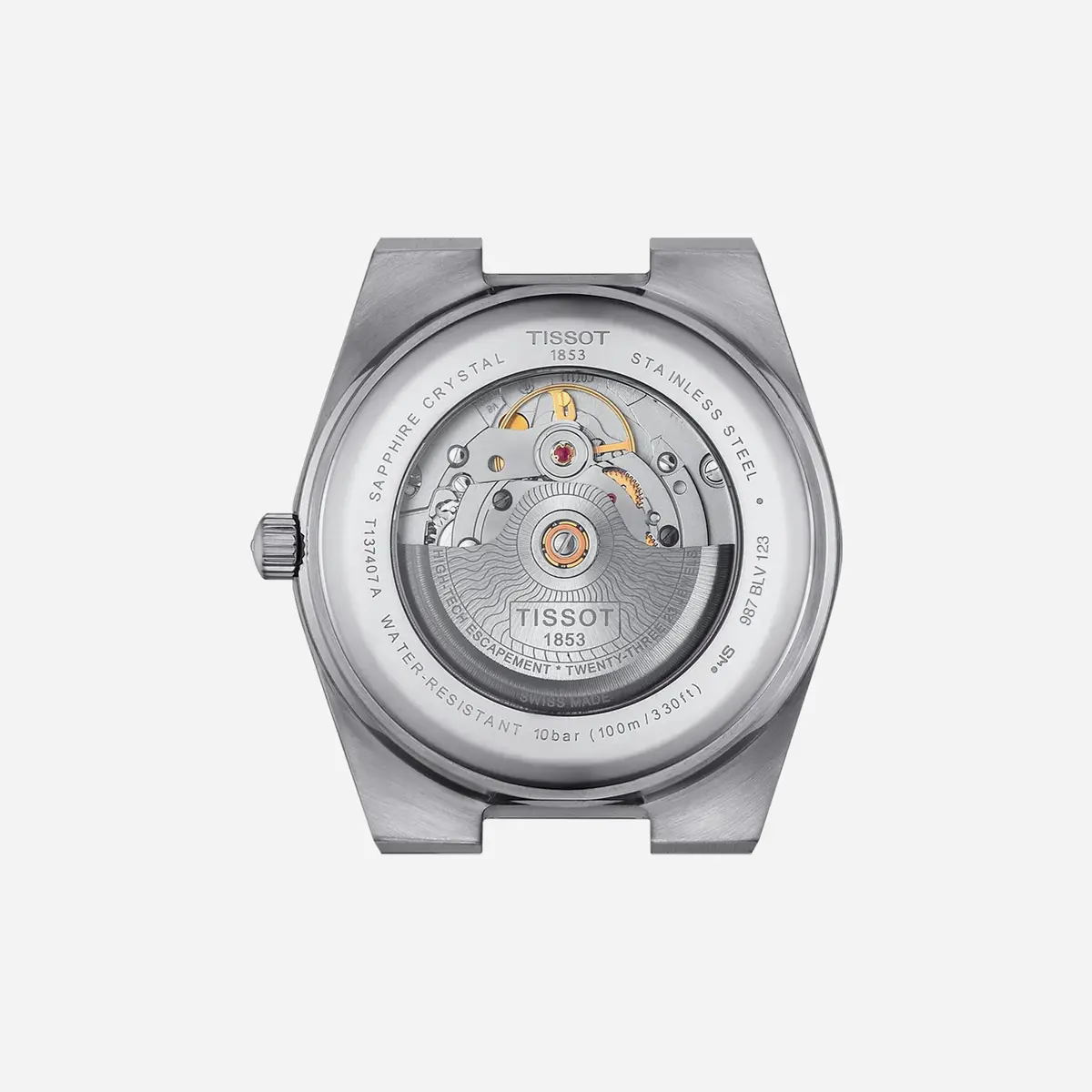 Tissot Prx Powermatic 80 Silver Dial Silver Stainless Steel Strap Watch 2