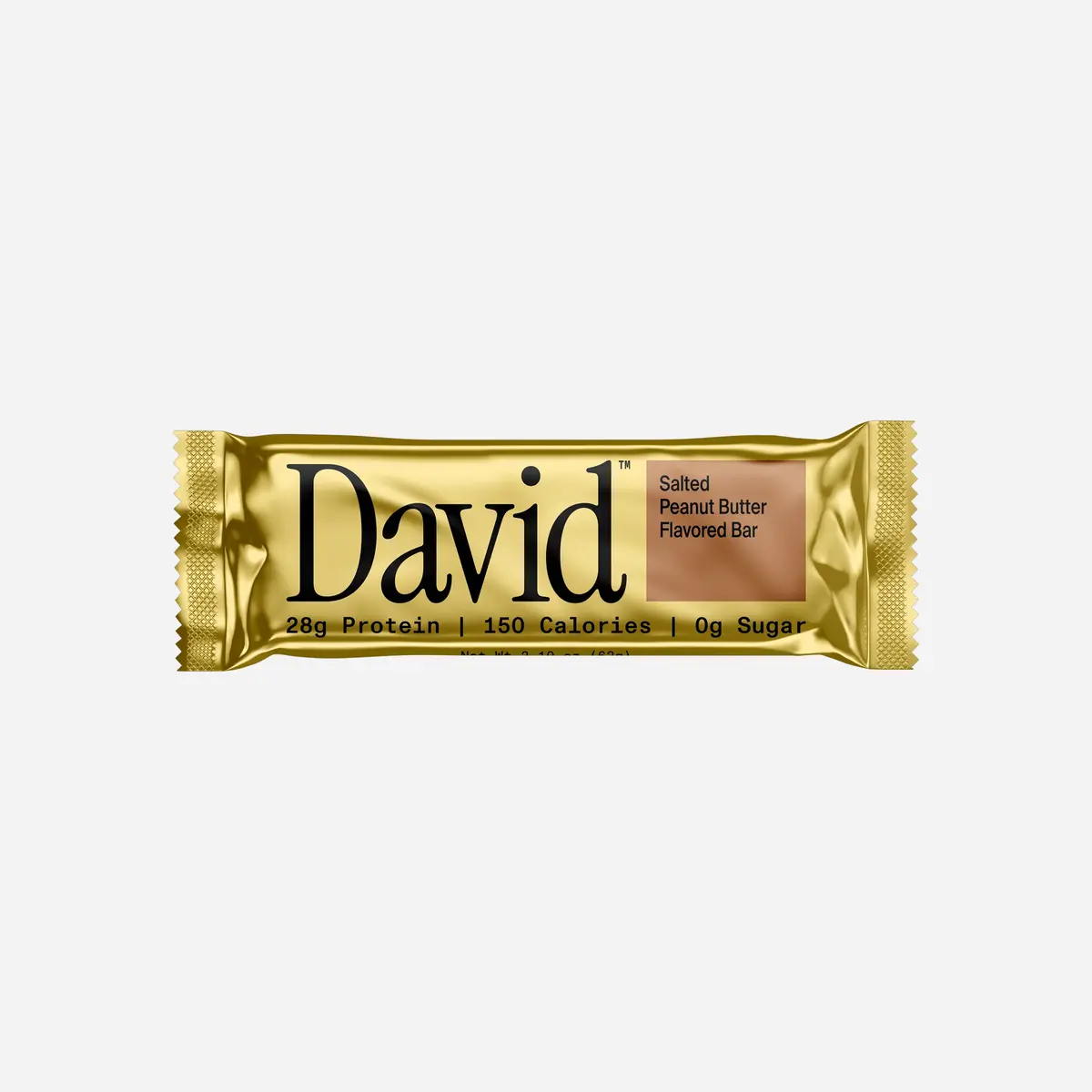 David Protein Gold Salted Peanut Butter (28G Protein) - 12 Bars 1