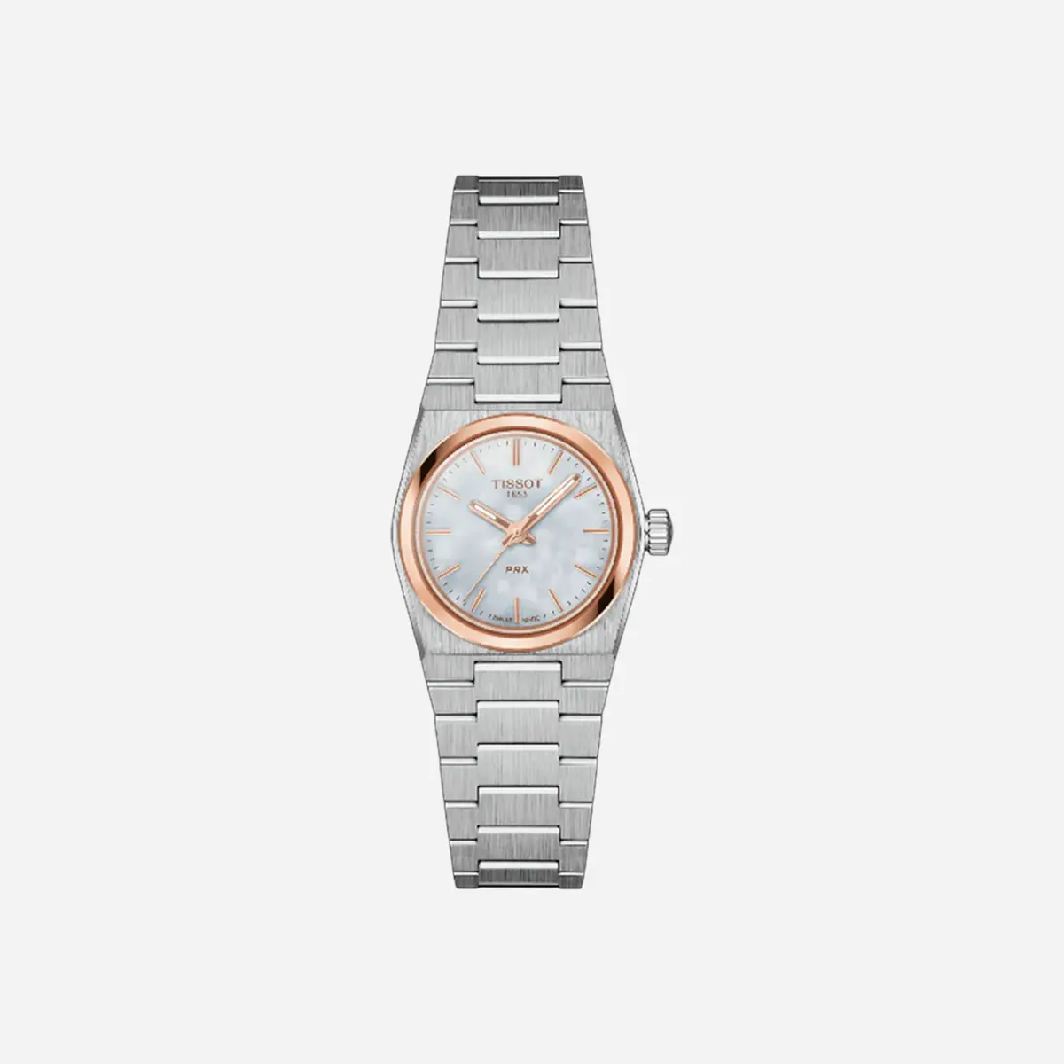 Tissot Prx 25Mm White Mop Dial Silver Steel Watch Wmns 1