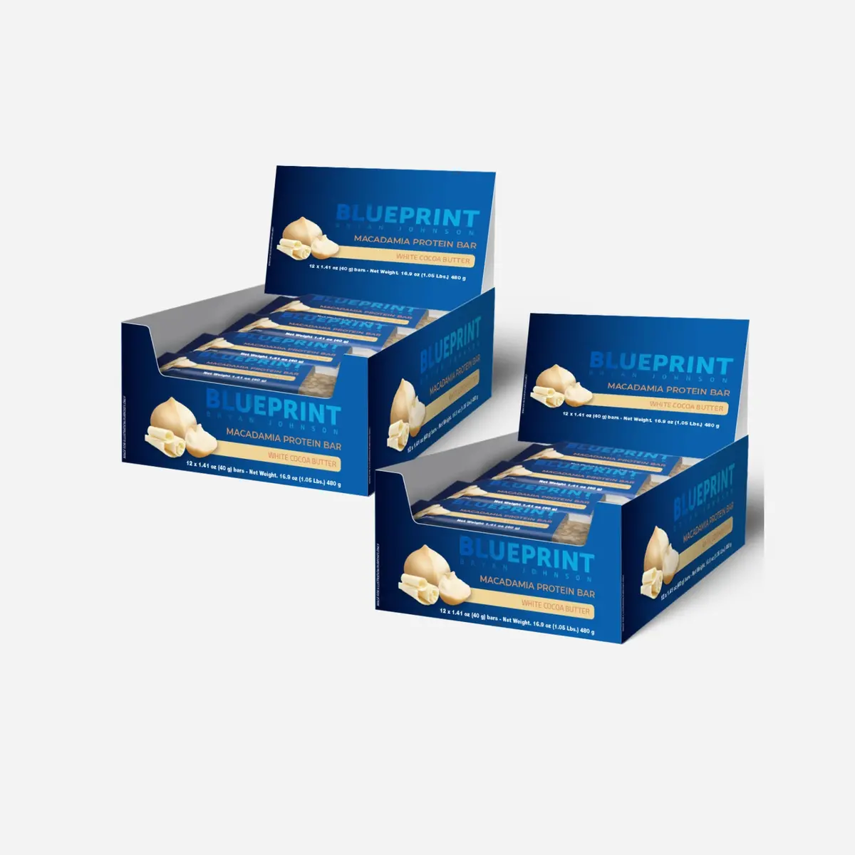 Blueprint Bryan Johnson Macadamia Protein Bar White Cocoa Butter 2