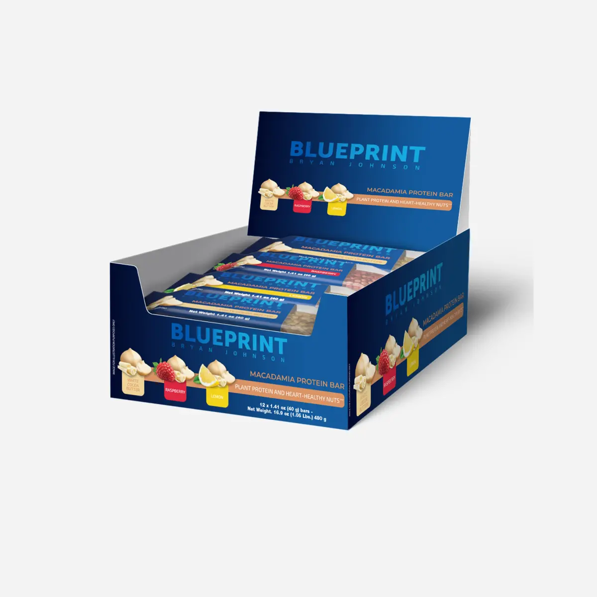 Blueprint Bryan Johnson Macadamia Protein Bar Variety 1