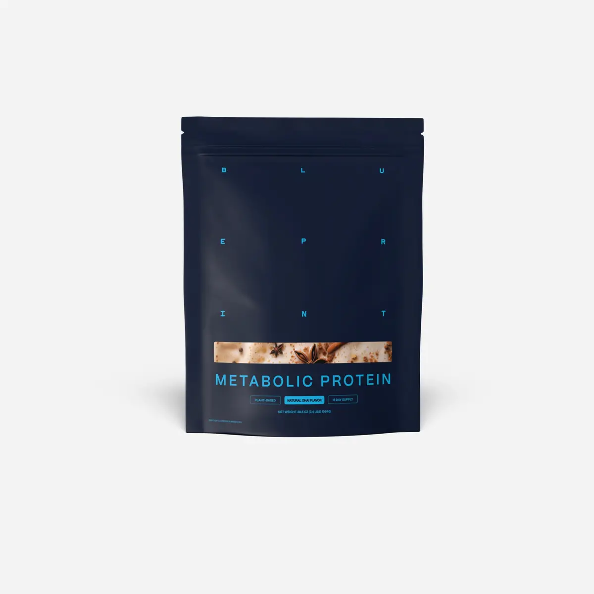 Blueprint Bryan Johnson Metabolic Protein Powder Chai 1