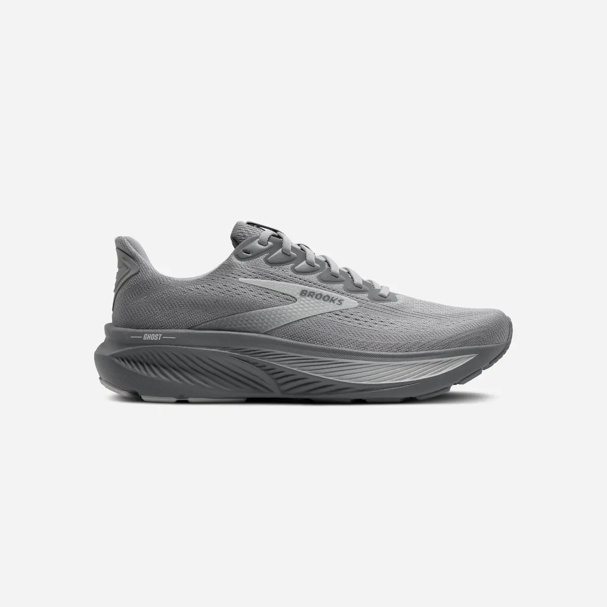 Brooks Ghost 17 Primer Gray Oyster Mushroom 1