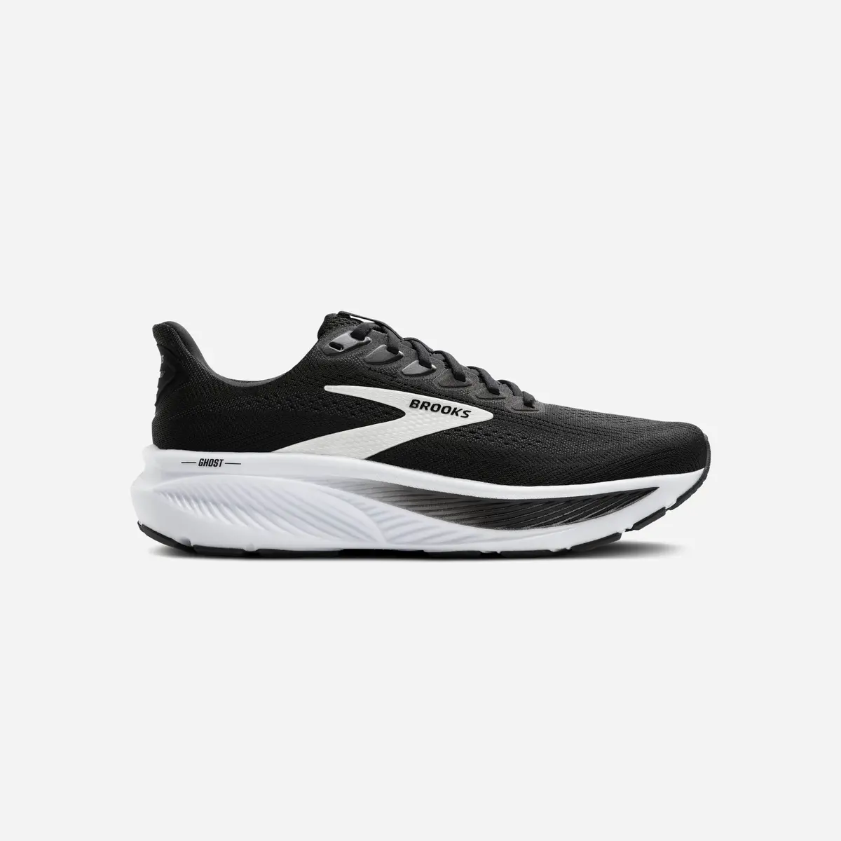 Brooks Ghost 17 Black Grey White 1