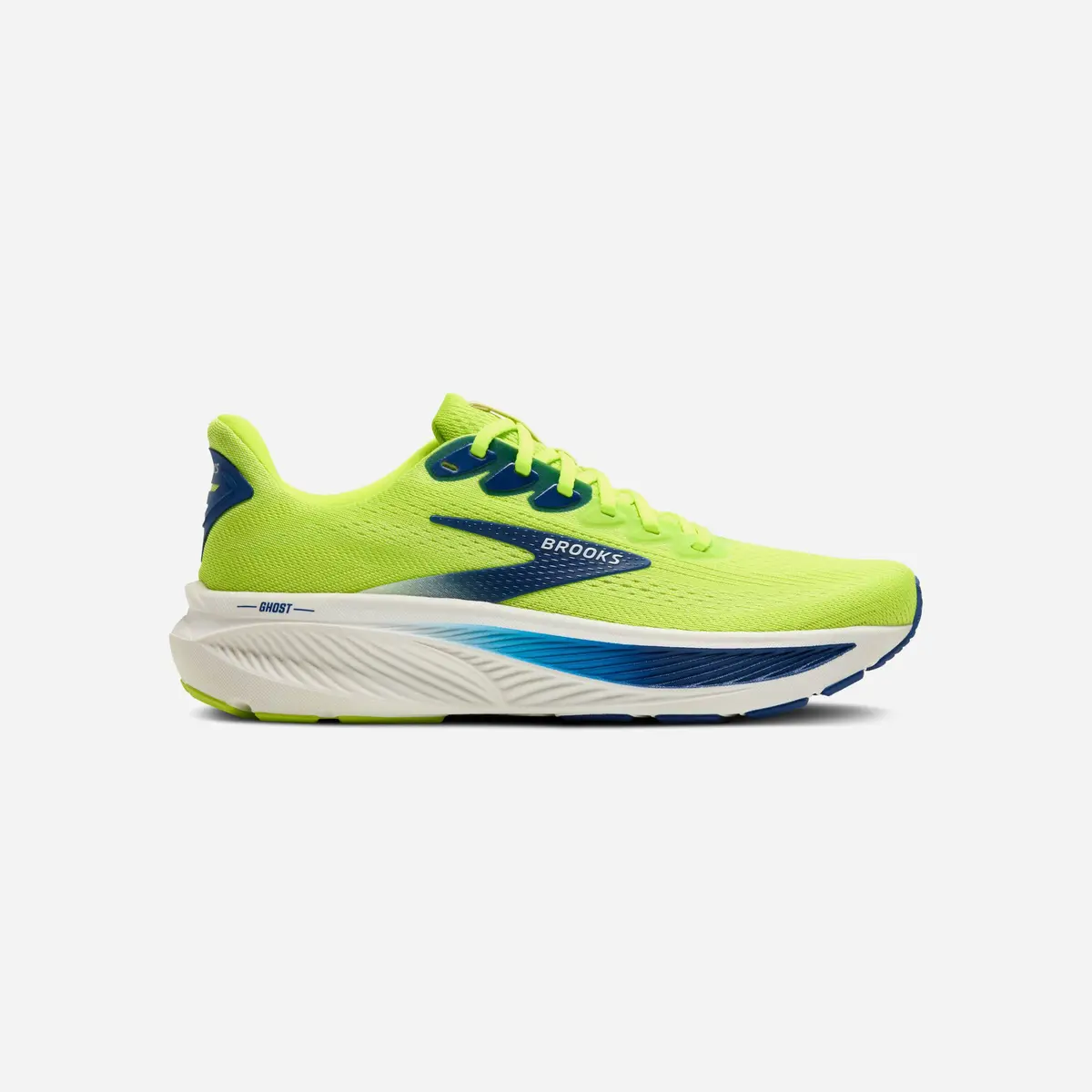 Brooks Ghost 17 Acid Lime Navy White 1