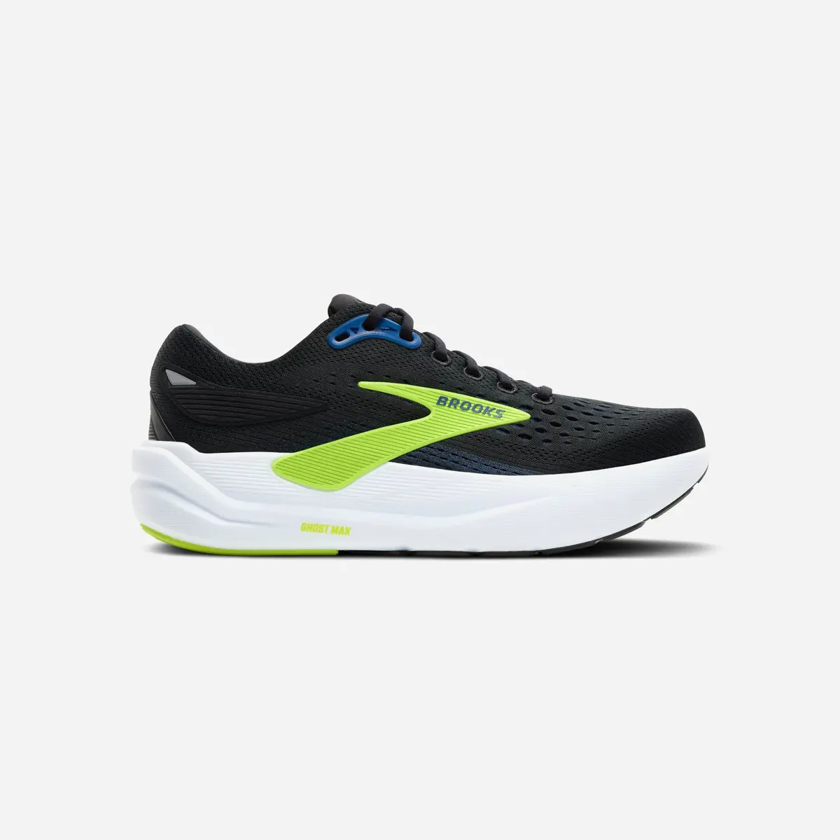 Brooks Ghost Max 3 Black Navy Acid Lime 1