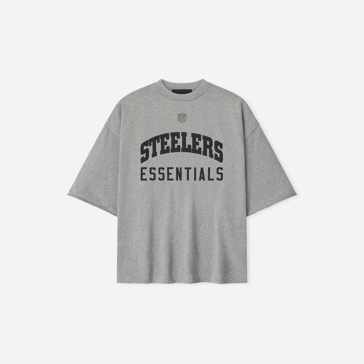 Fear Of God Essentials Steelers 90S 3/4 Sleeve Football Tee Concrete Heather 1