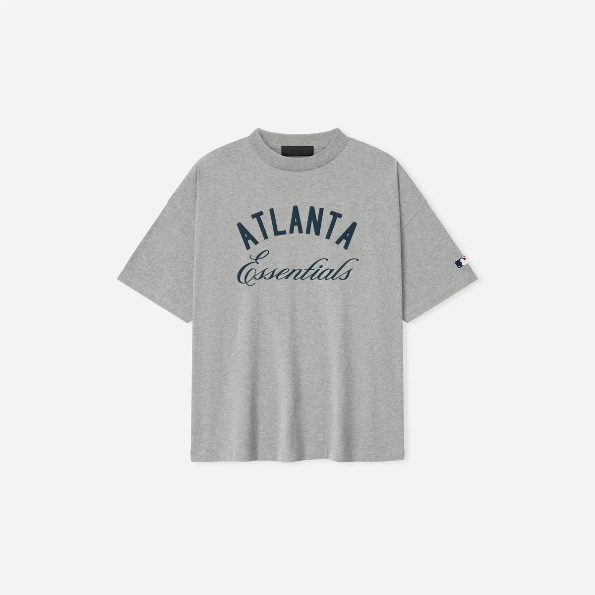 Fear Of God Essentials Braves 90S Tee Concrete Heather 1