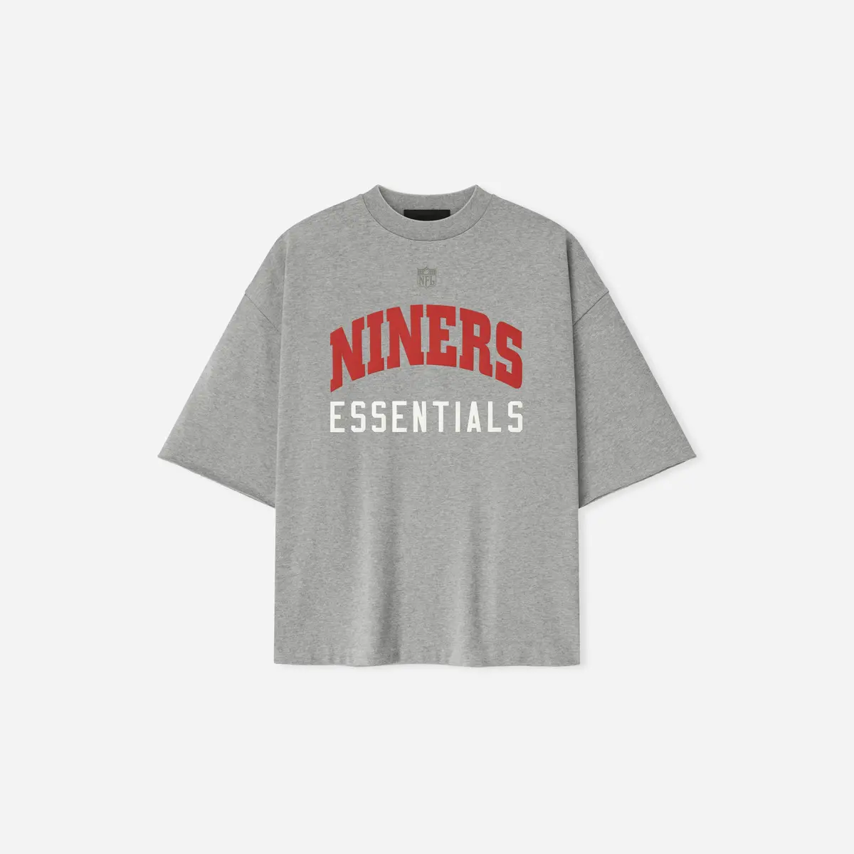 Fear Of God Essentials Forty Niners 90S 3/4 Sleeve Football Tee Concrete Heather 1