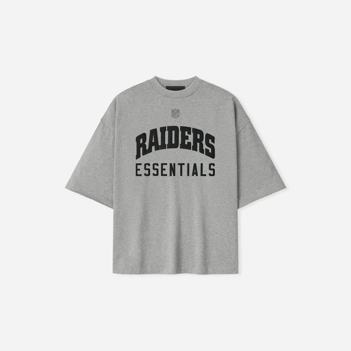 Fear Of God Essentials Raiders 90S 3/4 Sleeve Football Tee Concrete Heather 1