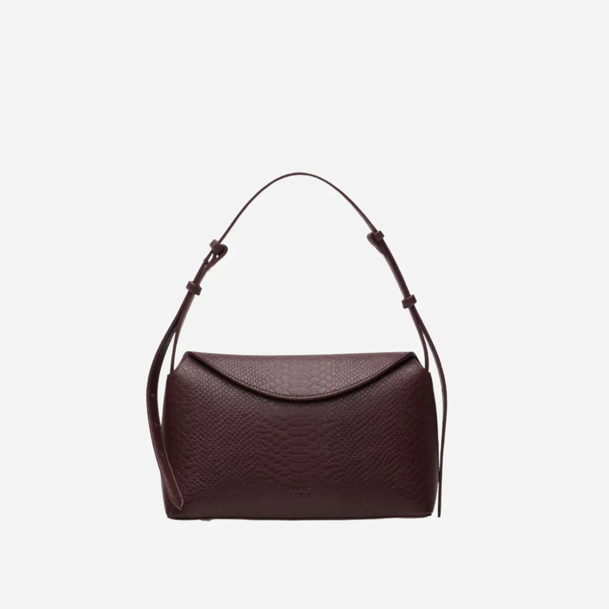Freja Hudson Bag Berry Croc 1