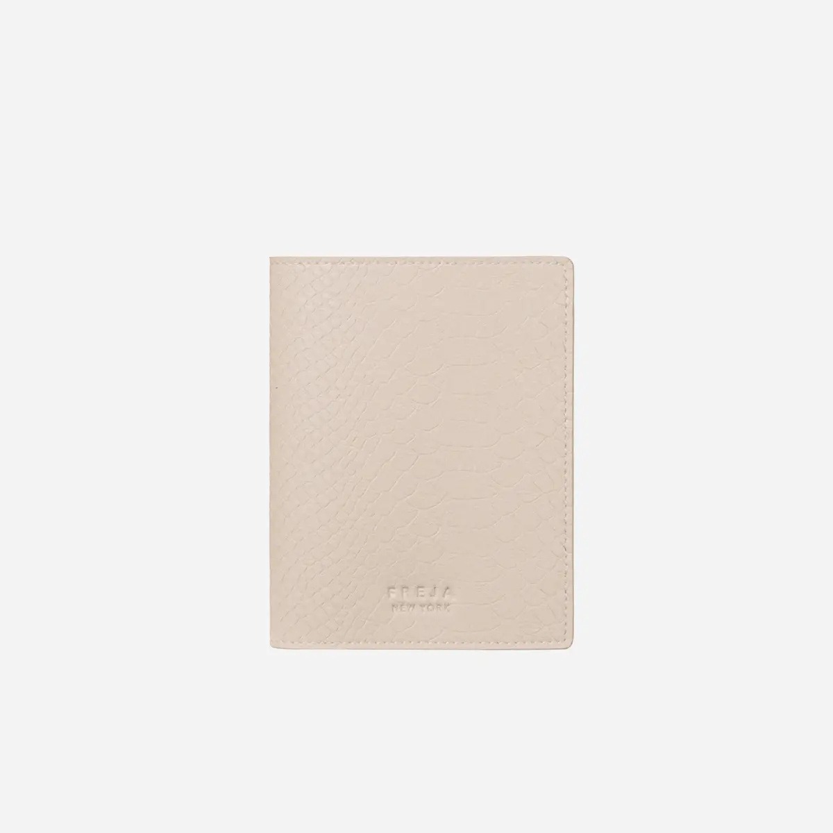 Freja Passport Cover Oat Croc 1
