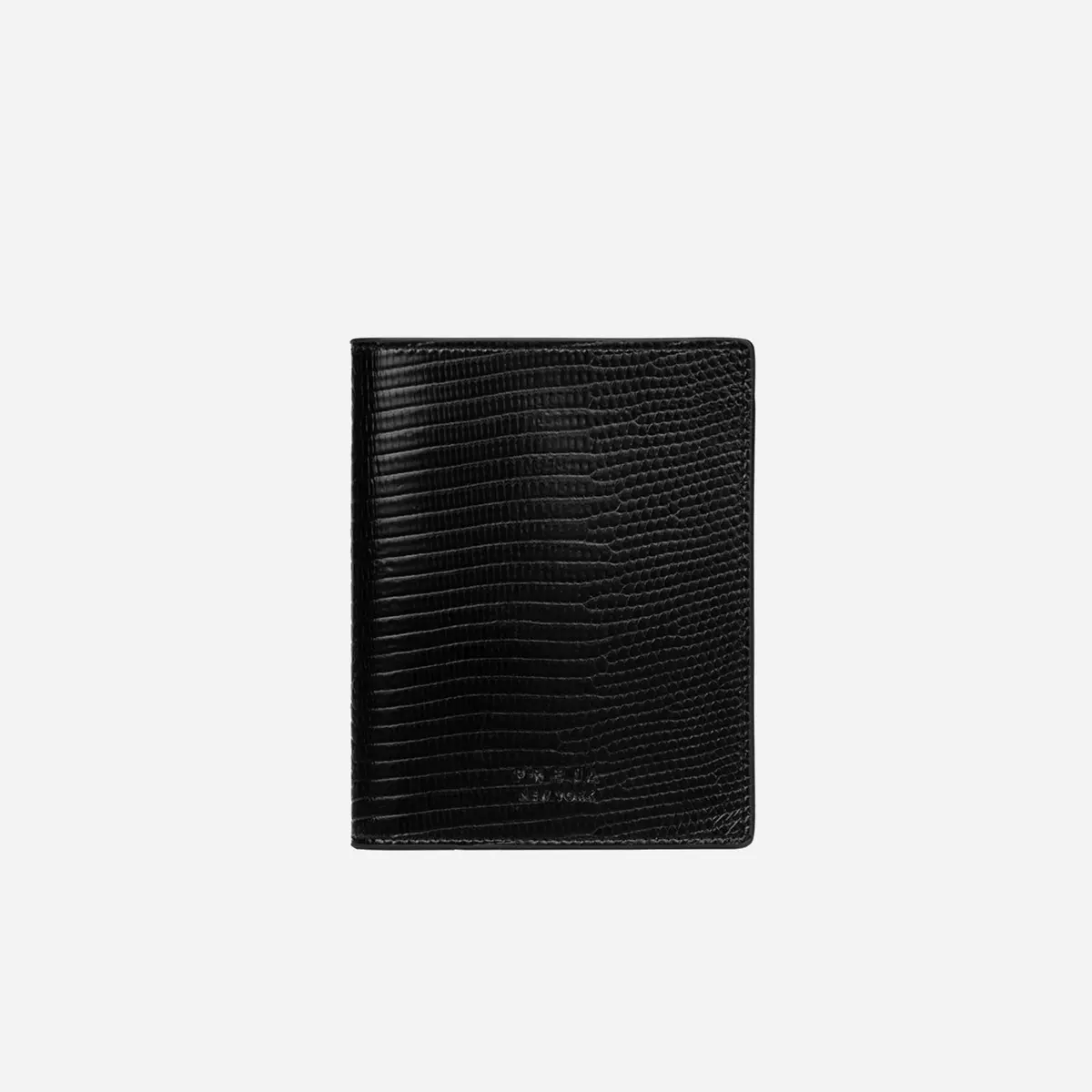 Freja Passport Cover Black Lizard 1