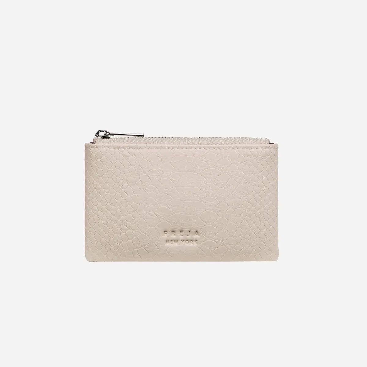 Freja Zip Pouch 5 Oat Croc 1