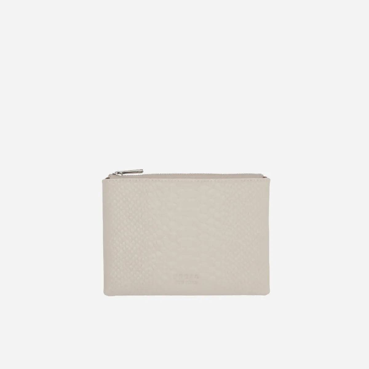 Freja Zip Pouch 7 Oat Croc 1