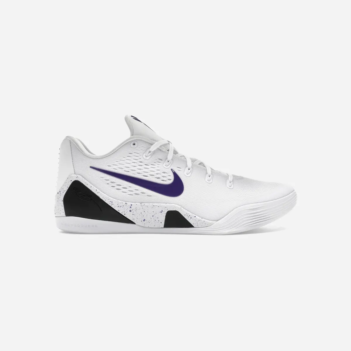 Nike Kobe 9 Elite Low Em Protro White Court Purple 1