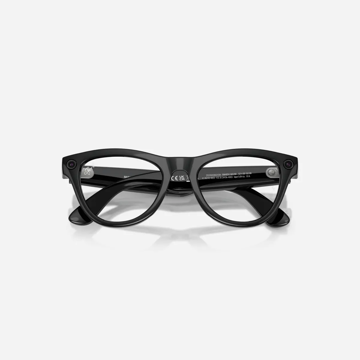 Ray-Ban Meta Skyler Shiny Black Frame Clear Lens - Gen 2 2