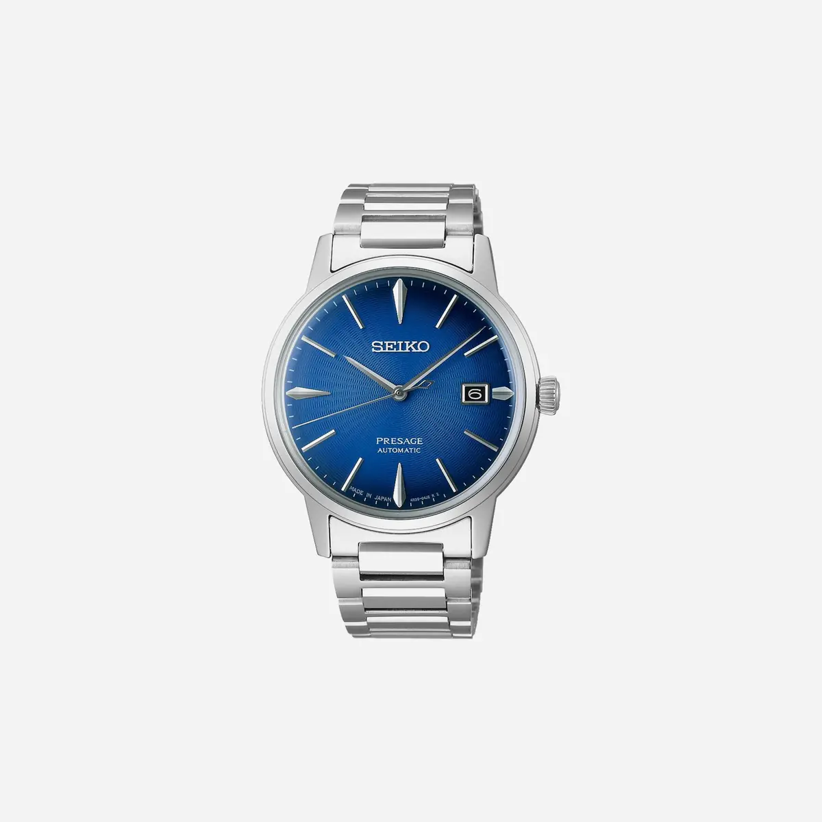 Seiko Presage Cocktail Time The Aviation Blue Dial Stainless Steel Watch - Srpj13j1 1