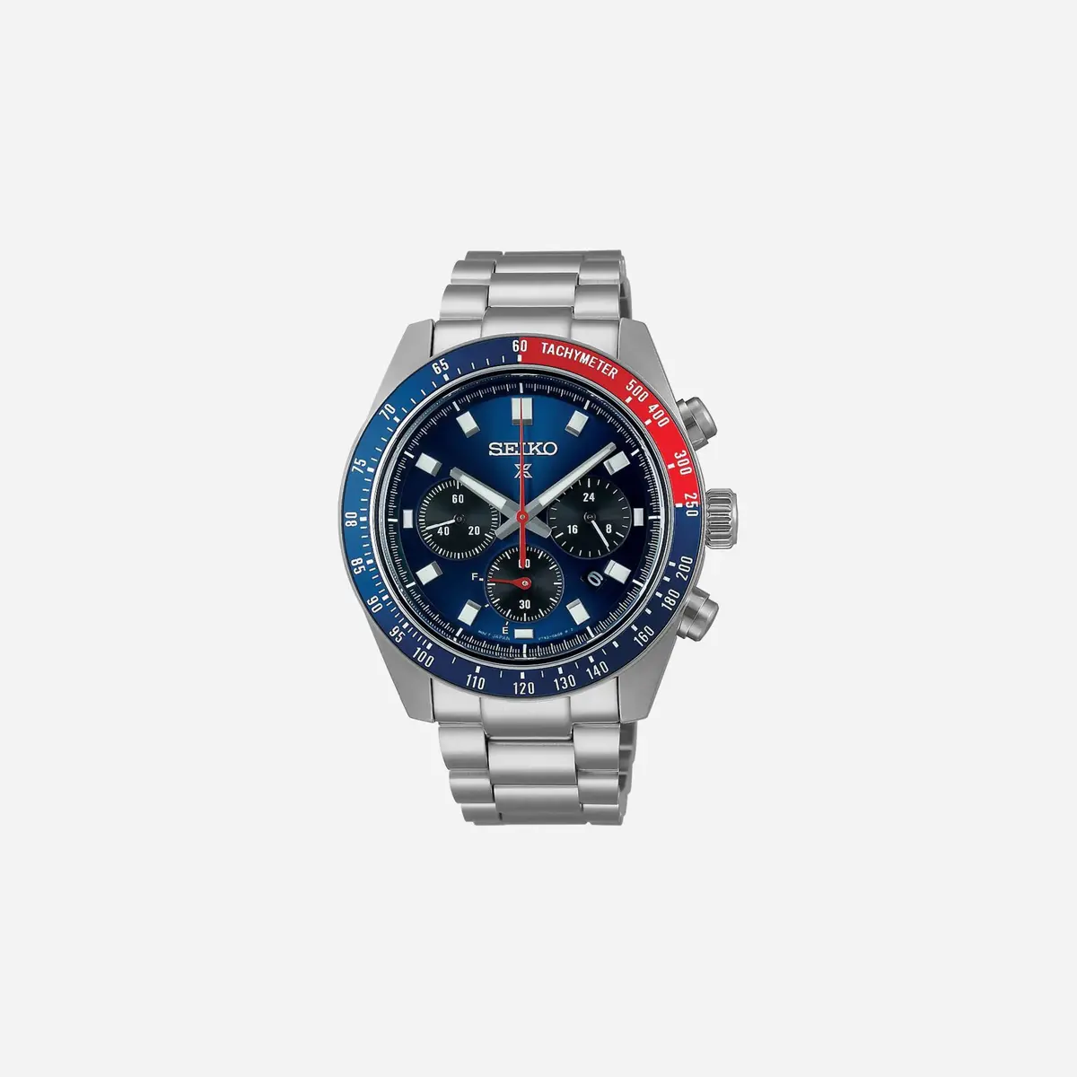 Seiko Prospex Speedtimer Go Large Solar Chronograph Blue Dial Stainless Steel Watch - Ssc913p1 1