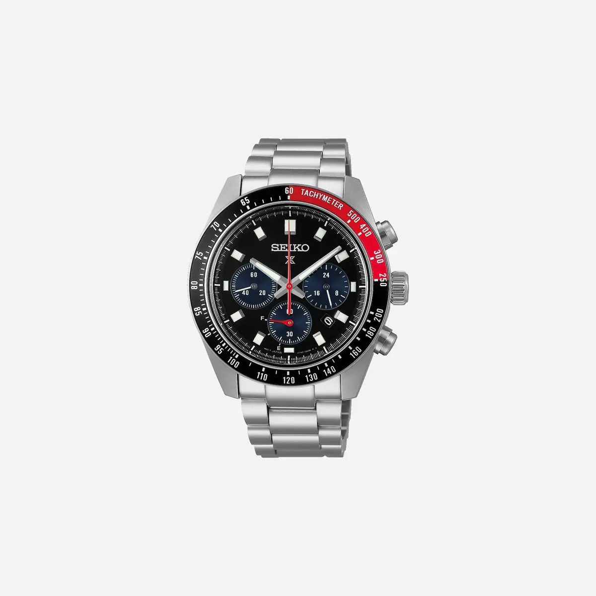 Seiko Prospex Speedtimer Go Large Solar Chronograph Black Dial Stainless Steel Watch - Ssc915p1 1