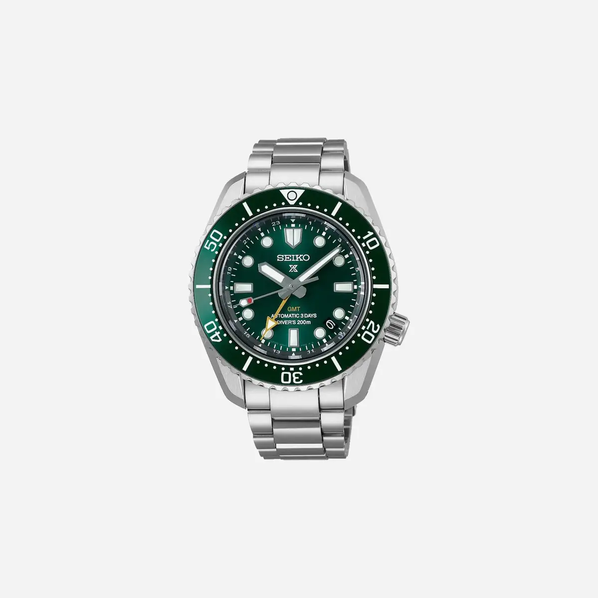 Seiko Prospex Marine Green Gmt Green Dial Stainless Steel Watch - Spb381j1 1