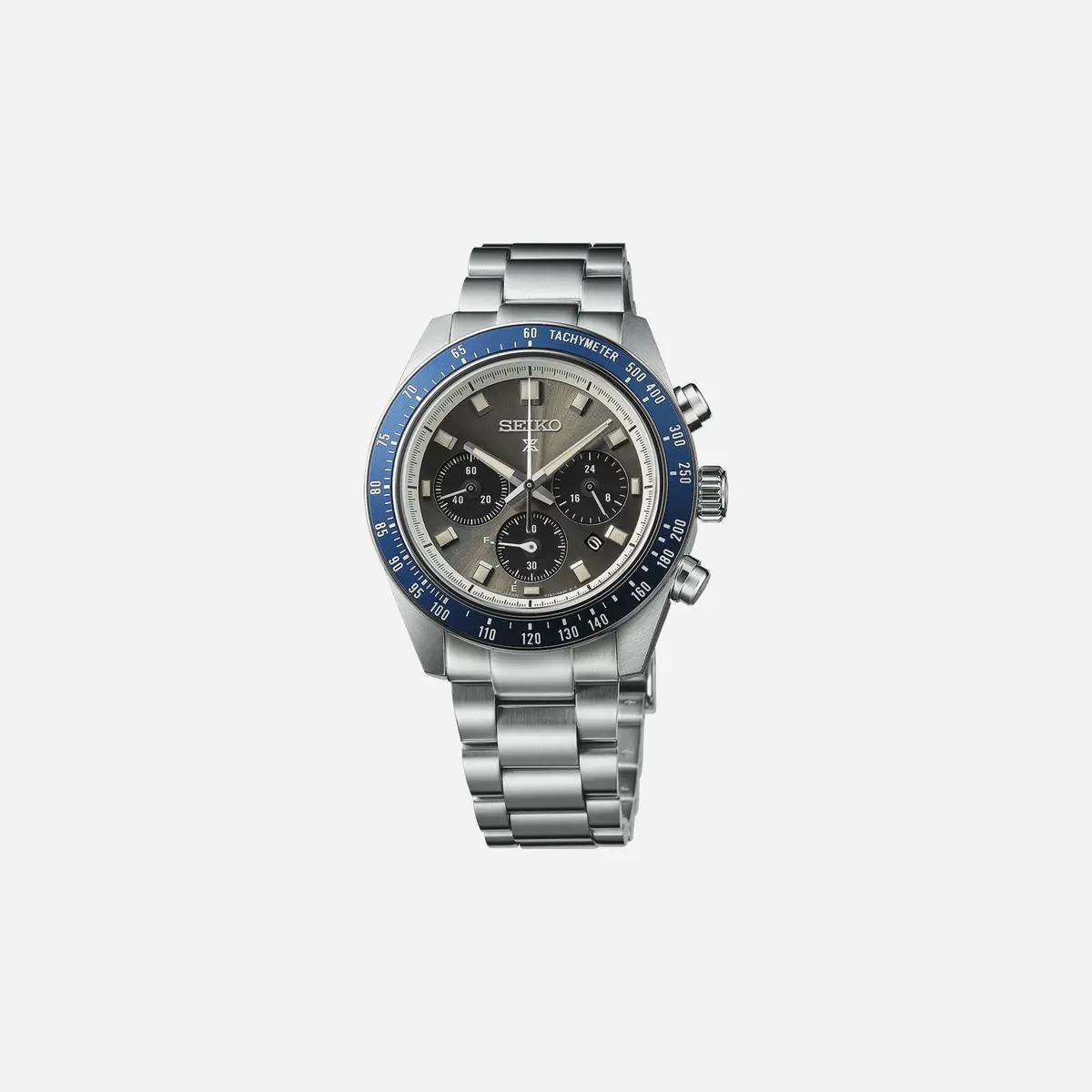 Seiko Prospex Grand Touring Solar Speedtimer Chronograph Grey Dial Stainless Steel Watch - Ssc939p1 1