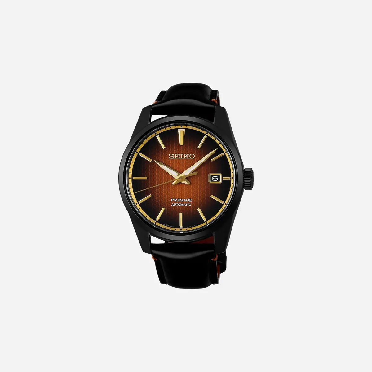Seiko Presage "Kabuki" Limited Edition Brown Dial Leather Strap Watch - Spb331j1 1