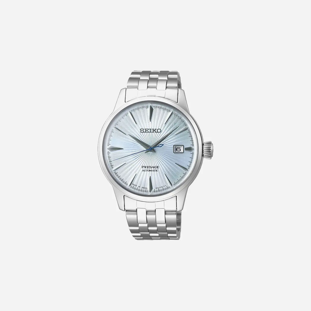 Seiko Presage Cocktail Time Manual Winding Blue Dial Stainless Steel Watch - Srpe19j1 1