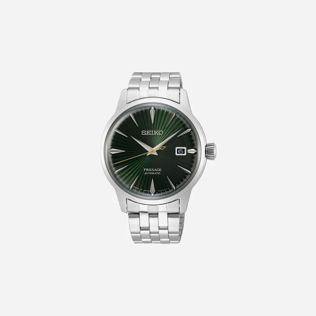 Seiko Presage Cocktail Time Manual Winding Green Dial Stainless Steel Watch - Srpe15j1 1
