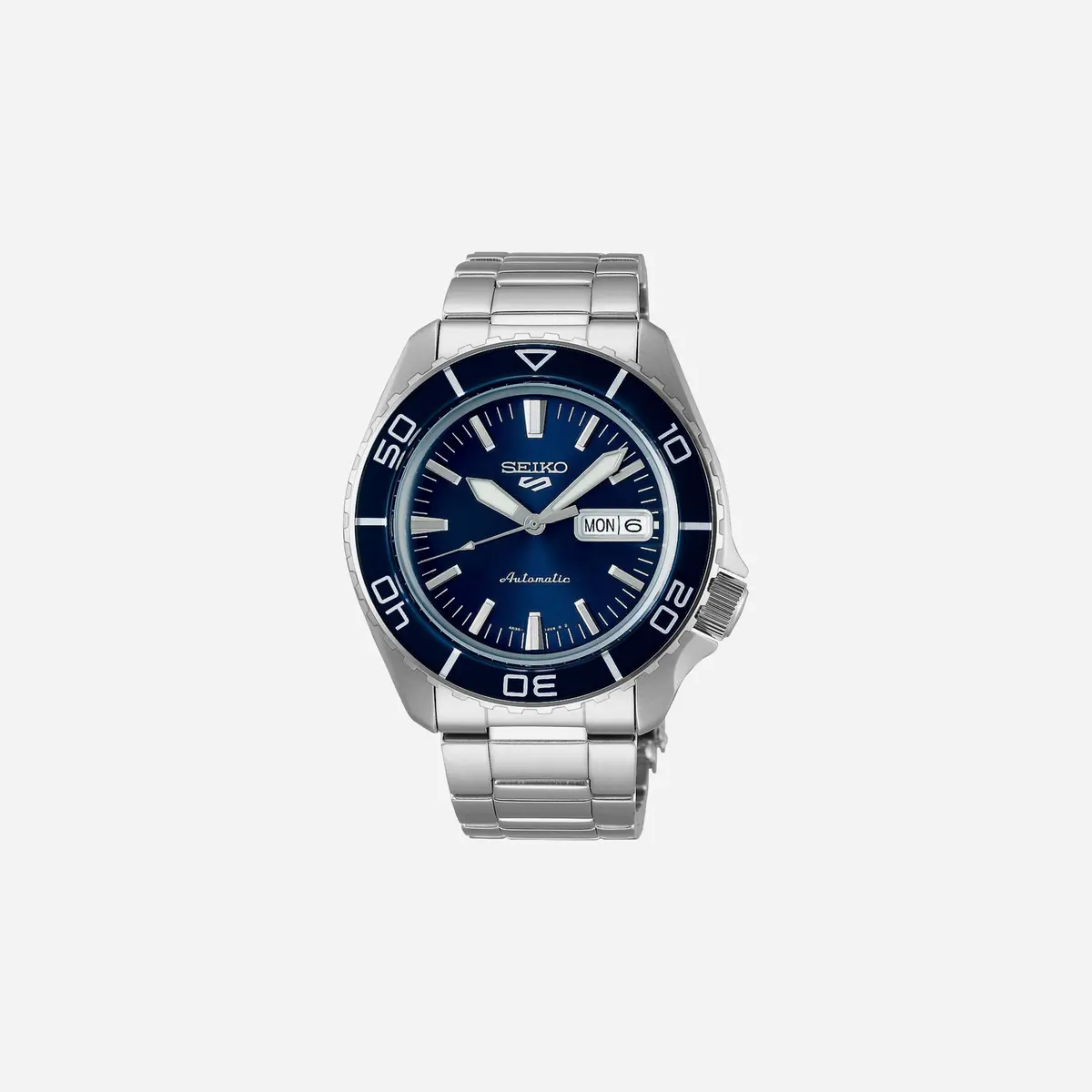 Seiko 5 Sports Skx Snzh5 Bluetone Redux Blue Dial Stainless Steel Watch - Srpk97k1 1