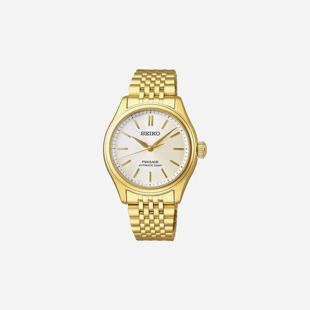 Seiko Presage Classic Series Shiro-Iro Gold Dial Stainless Steel Watch Yellow Gold Pvd Wmns - Spb524j1 1