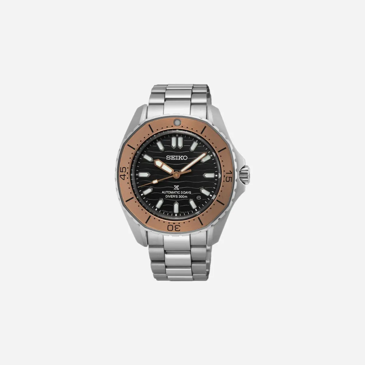 Seiko Prospex Divers Watch Polygonal In Ocean Grey & Bronze Tone Grey Dial Stainless Steel Watch - Spb485j1 1