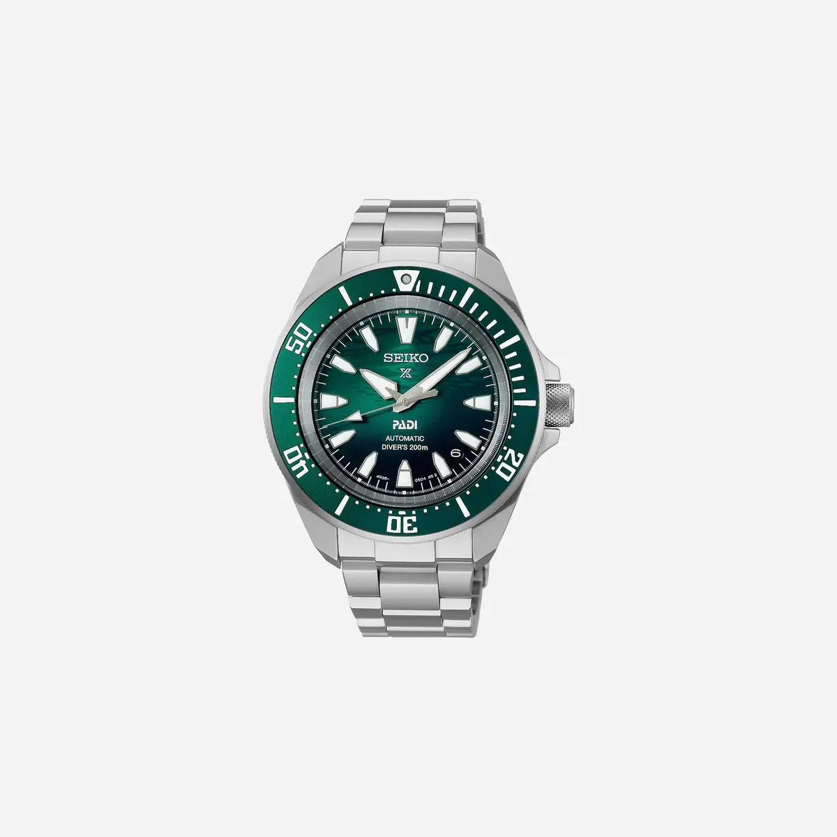 Seiko Prospex Padi 60Th Anniversary 4R Compact Mechanical Divers In Underwater Green Dial Stainless Steel Watch - Srpl53k1 1