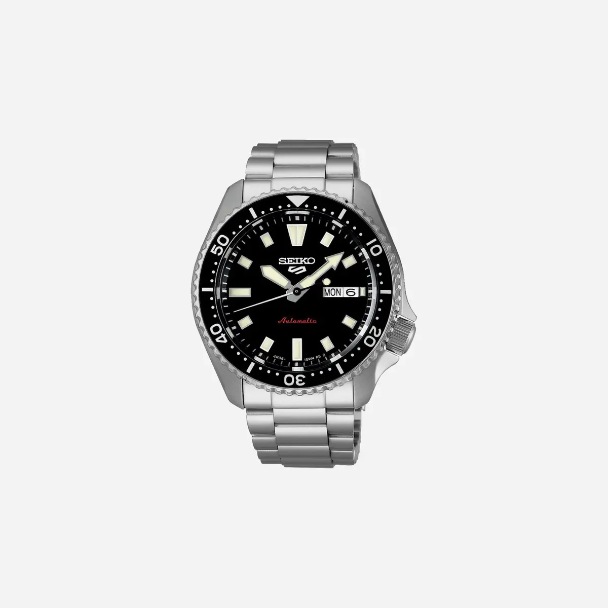 Seiko 5 Sports Skx Redux In Kuro Black Black Dial Stainless Steel Watch - Srpl85k1 1