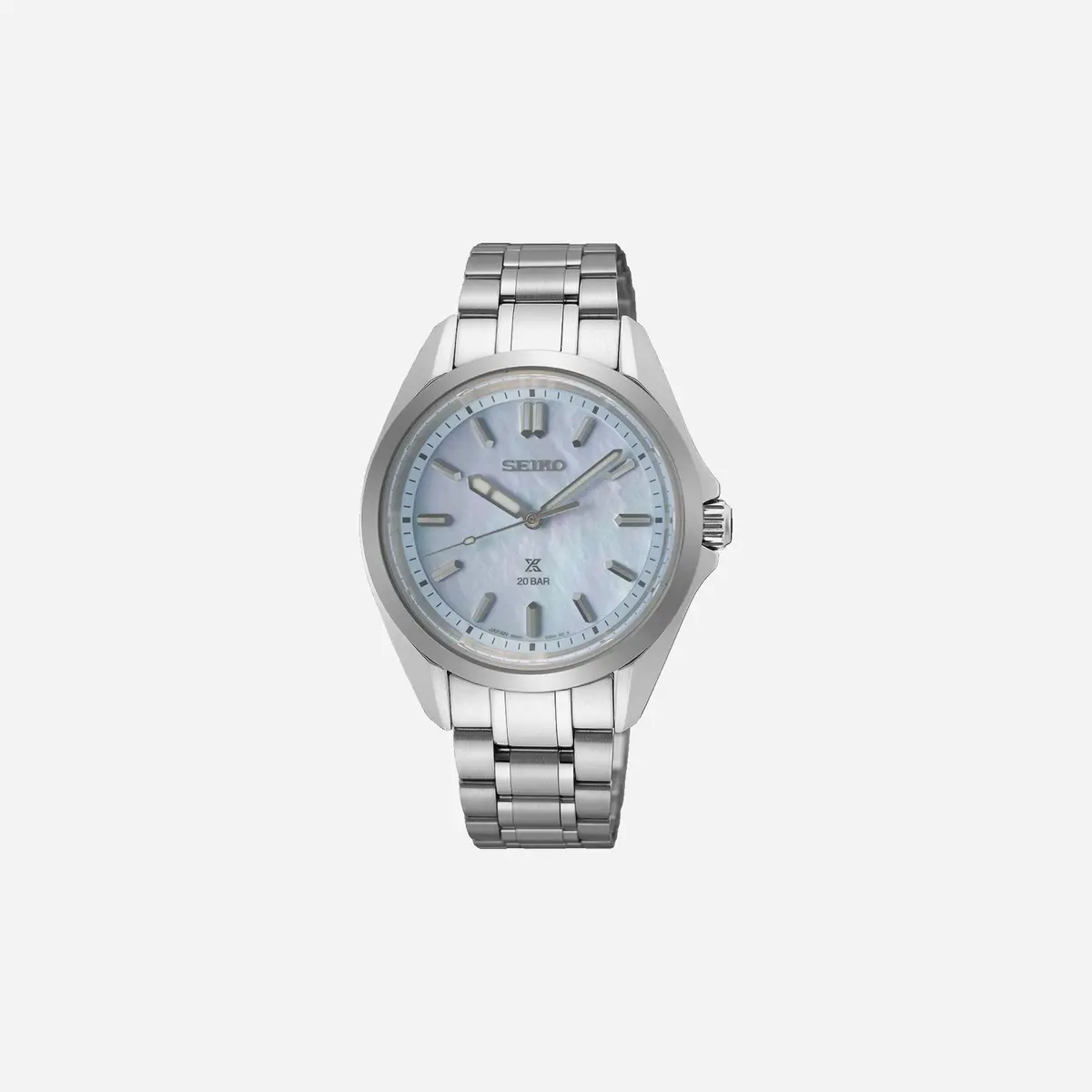 Seiko Prospex Marine Sports In Aqua Blue Light Blue Mop Dial Stainless Steel Watch Wmns - Sur607j1 1