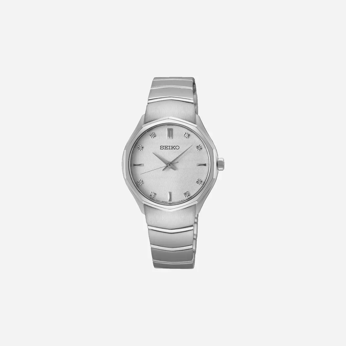 Seiko Classic White Dial Stainless Steel Watch - Sur615p1 1