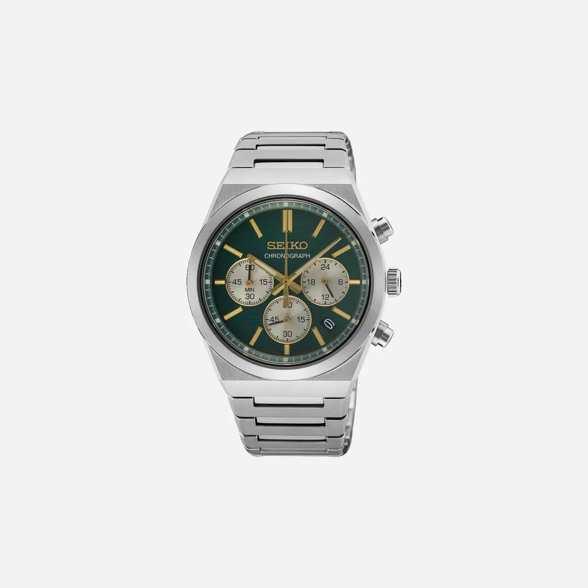 Seiko Sport Green Dial Stainless Steel Watch - Ssb461p1 1