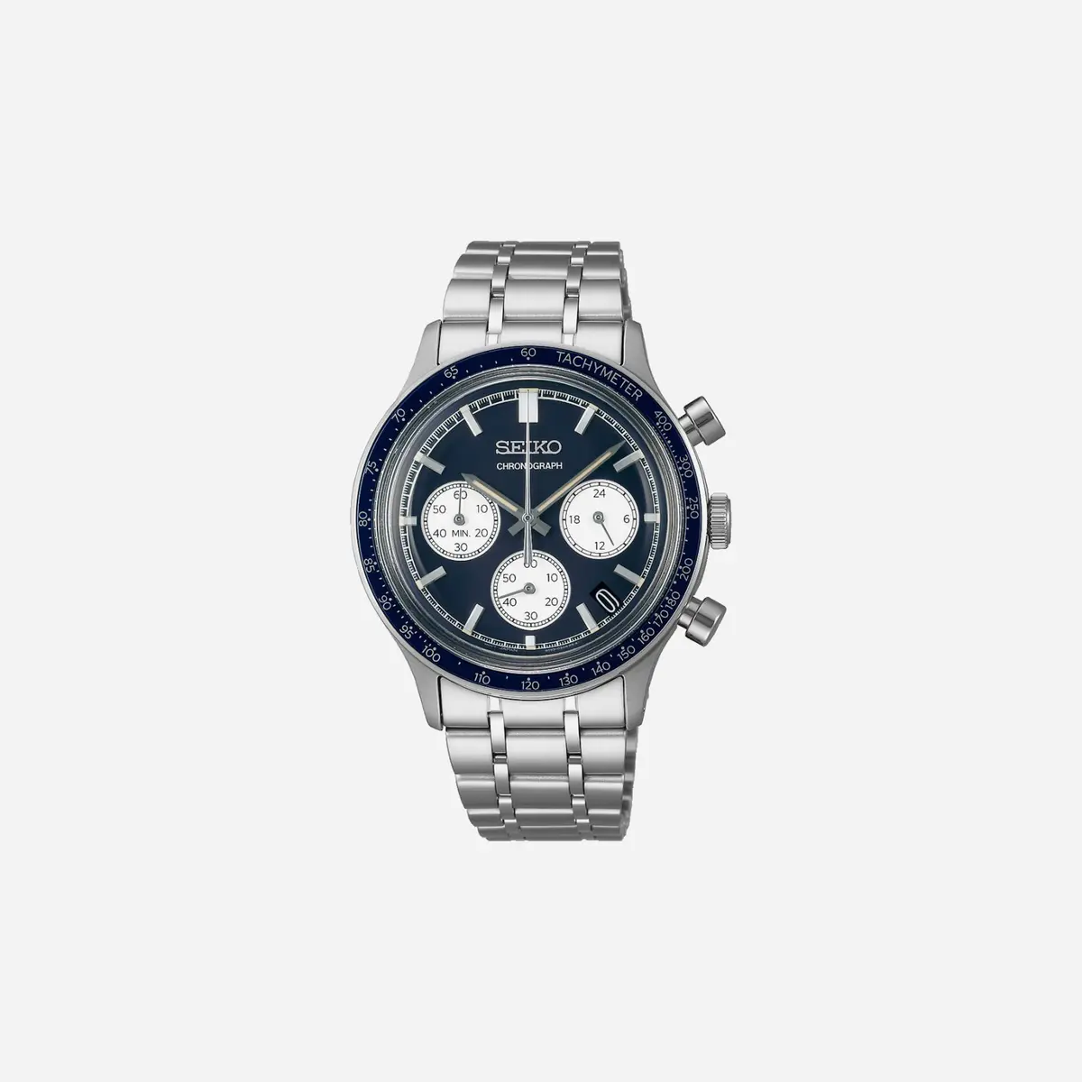 Seiko Sport Blue Dial Stainless Steel Watch - Ssb477p1 1
