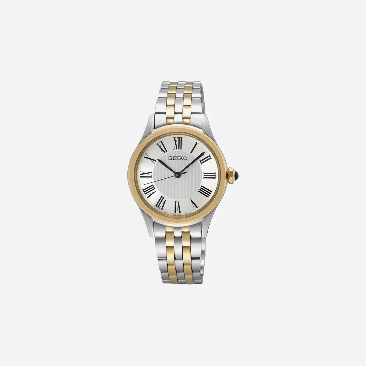 Seiko Conceptual Quartz Roman Numerals Dial Stainless Steel Watch Yellow Gold Pvd Wmns - Sur612p1 1
