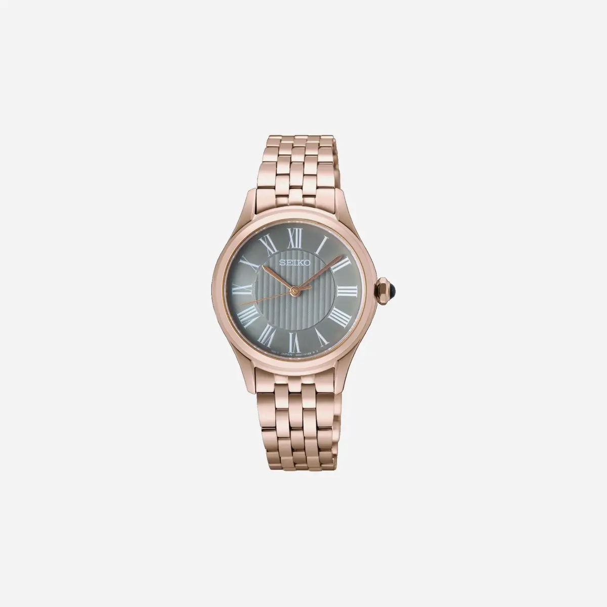 Seiko Conceptual Quartz Roman Numerals Dial Stainless Steel Watch Rose Gold Pvd Wmns - Sur614p1 1