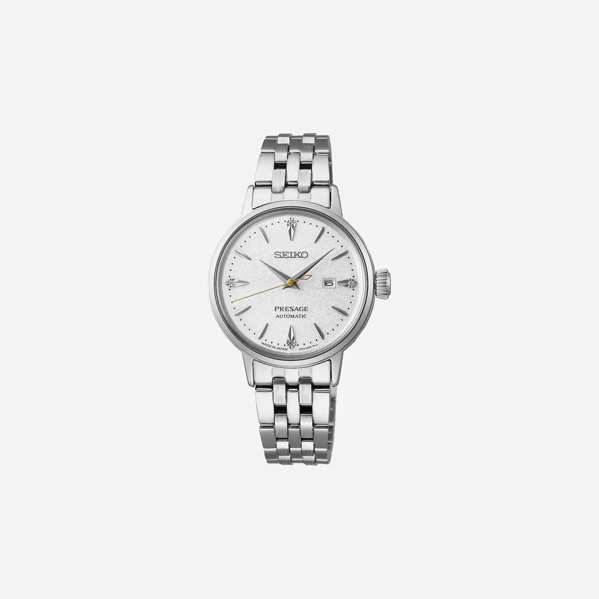 Seiko Presage White Dial Stainless Steel Watch - Sre017j1 1
