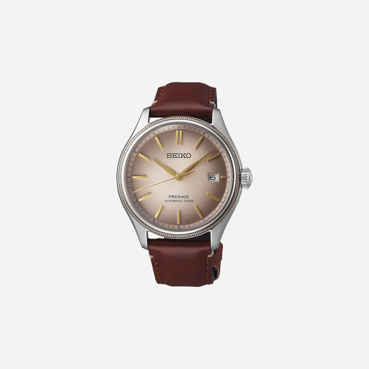 Seiko Presage Classic Limited Edition In Shiracha Alpha Dial Leather Strap Watch - Spb529j1 1