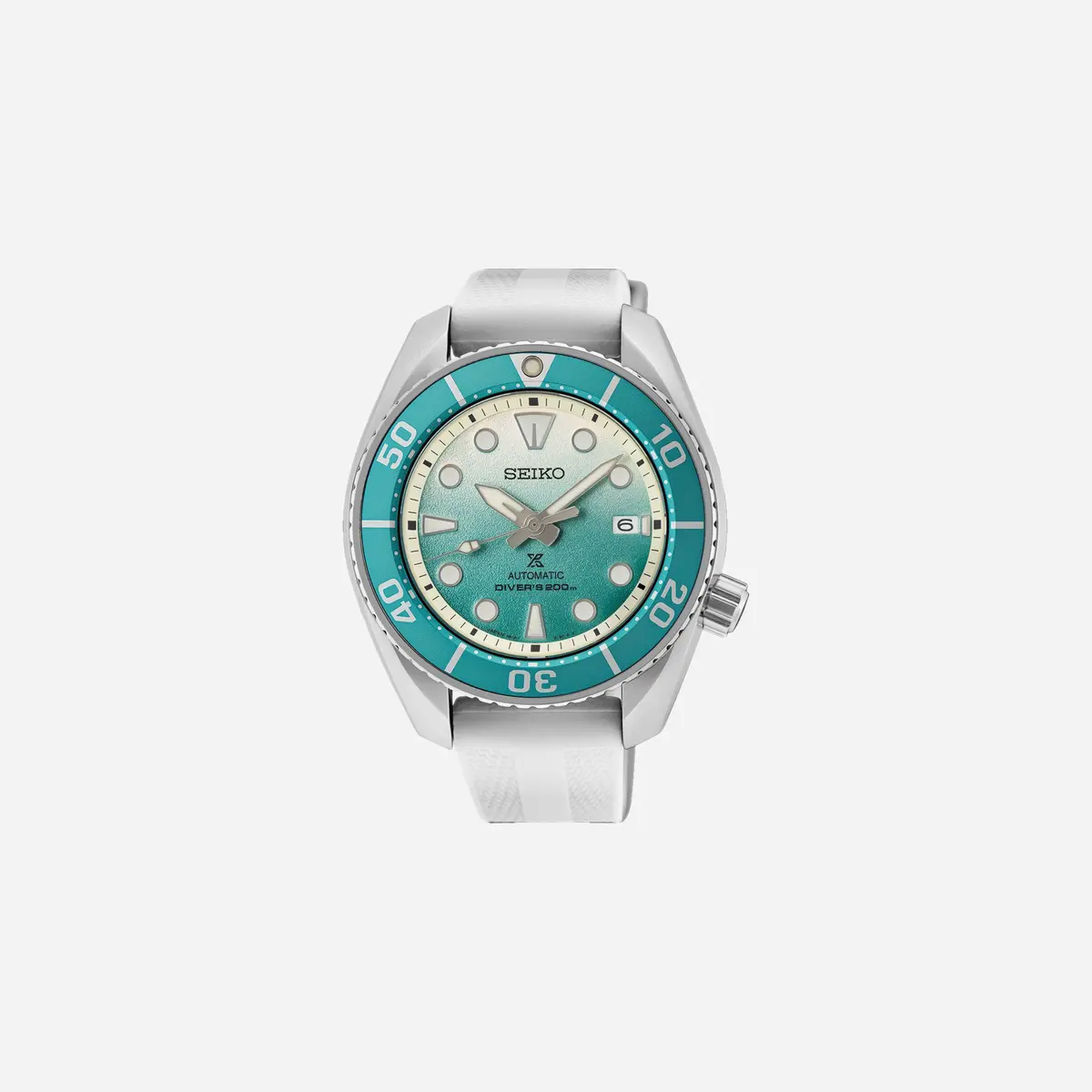 Seiko Prospex Asia Pacific Limited Edition Sand Bank Limited Edition. Aqua Dial Silicon Strap Watch - Spb539j1 1