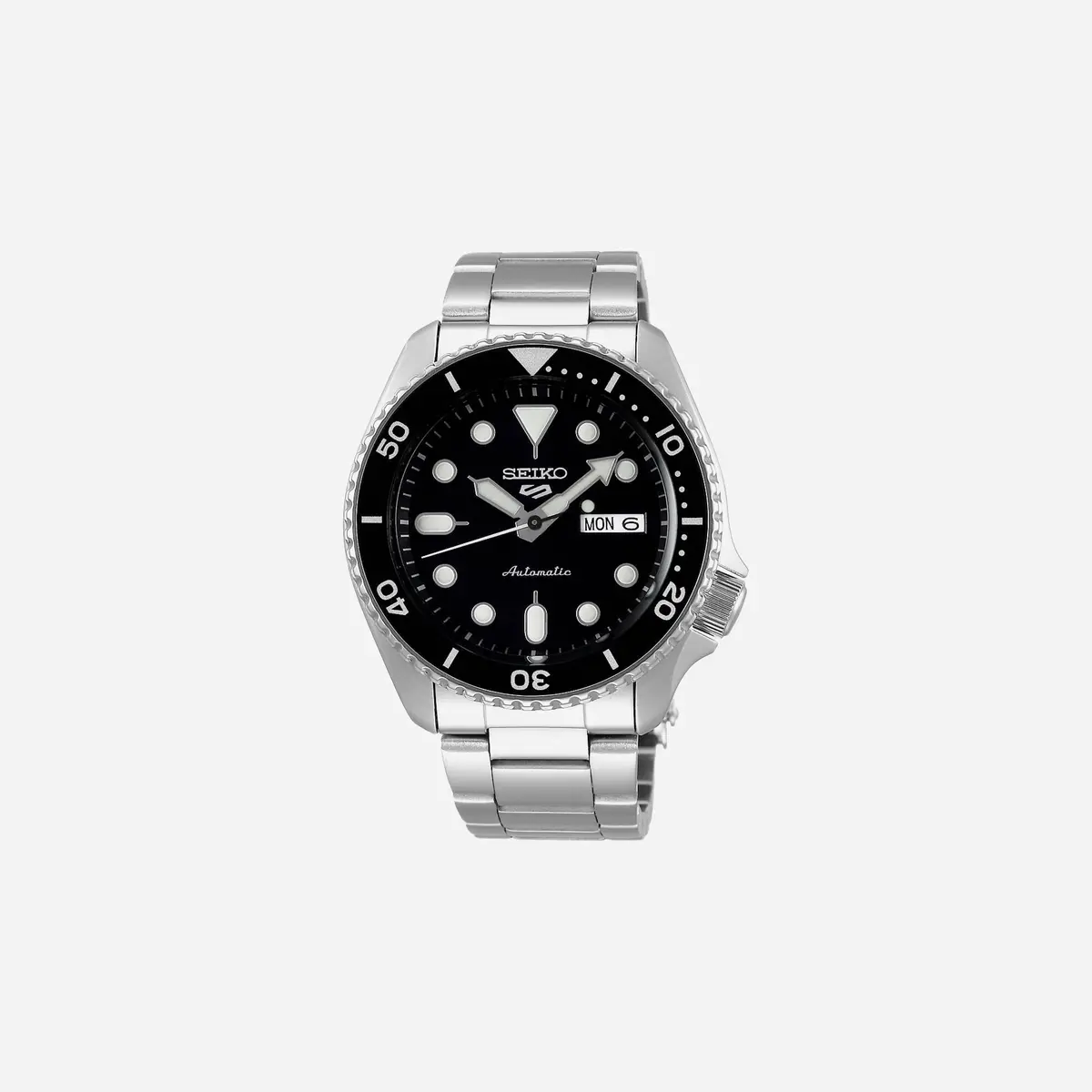 Seiko 5 Sports Automatic Watch Black Dial Stainless Steel Watch - Srpd55k1 1