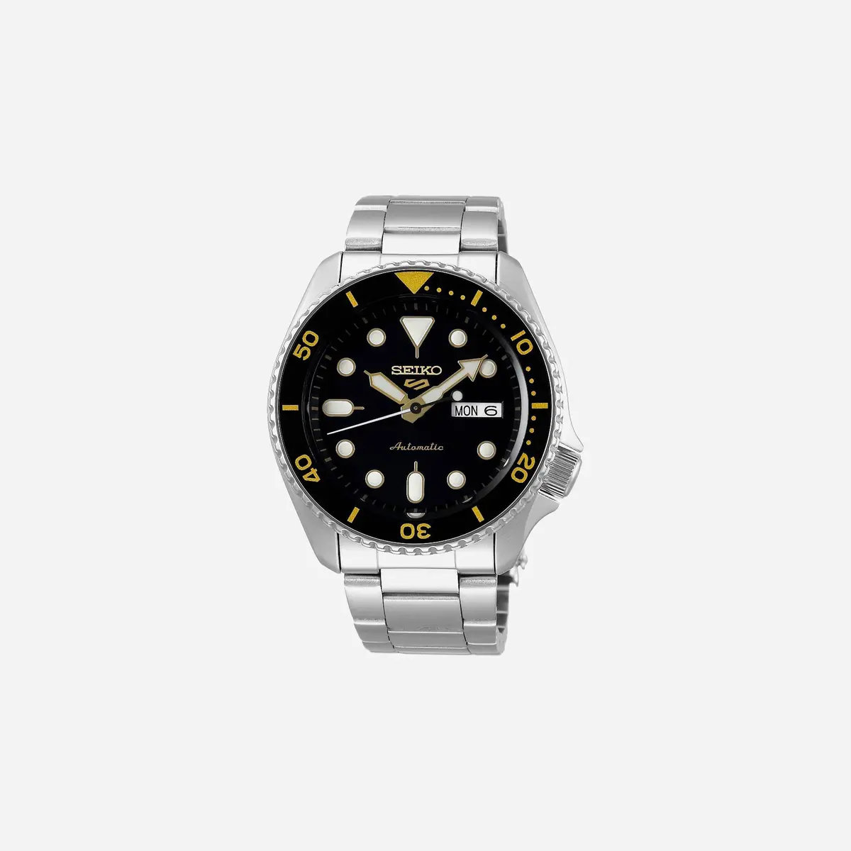 Seiko 5 Sports Automatic Watch Black Dial Stainless Steel Watch - Srpd57k1 1